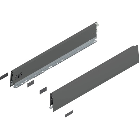 Laterala sertar MERIVOBOX M 550mm, dr+stg, gri-orion, (91mm) new