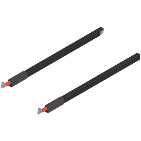Lonjeron sertar TANDEMBOX antaro 500mm, stg.+dr., Negru terra