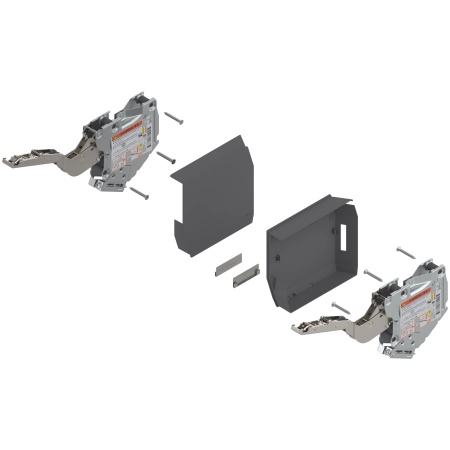 Mecanism ridicare AVENTOS HK-S, factor putere 960-2215, simetric, gri-inchis/inox-g