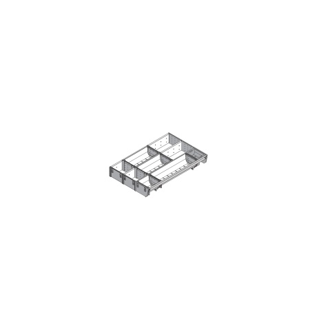 ORGA-LINE, Set combinat TANDEMBOX, NL=450mm, latime=297mm inox-periat/gri inchis (ocupare partiala)
