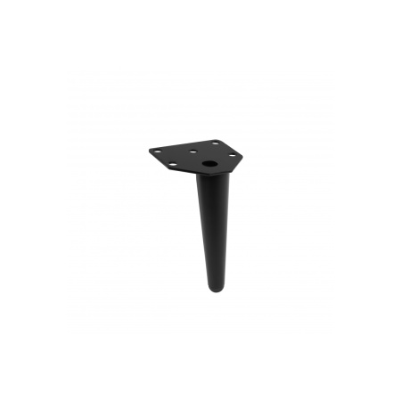 Picior ANCHOR 130mm, otel, negru mat