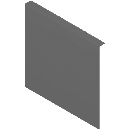 AMBIA-LINE Adaptor perete posterior din lemn, LEGRABOX/MERIVOBOX Extragere cu front inalt inaltime F, Otel, gri-orion mat