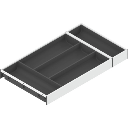 AMBIA-LINE LEGRABOX/MERIVOBOX Organizator pt tacamuri L=550mm, l=300mm, alb matase mat