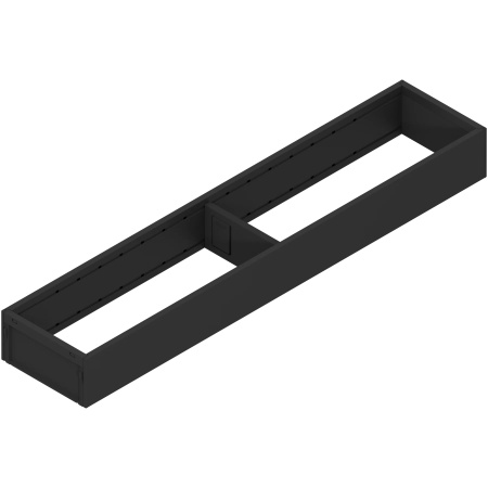 AMBIA-LINE Rama, pt LEGRABOX/MERIVOBOX Sertar, Otel, NL=500 mm, Latime=100 mm, negru-carbon mat