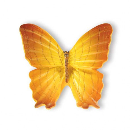 Buton plastic SIRO ( mobilier copii ) - Fluture galben maroniu