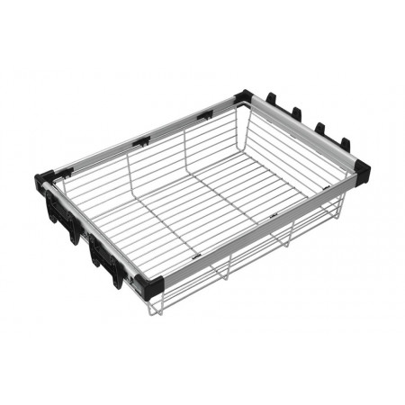 Cos extractibil, L=700, A=462, H=180mm, gri aluminiu, extractie totala
