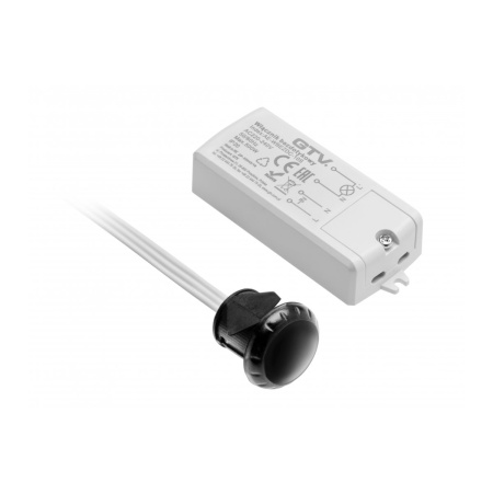 Intrerupator cu senzor miscare infra-rosu pentru banda led, negru