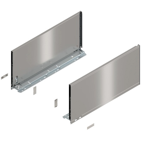 Laterala sertar LEGRABOX F 241 mm, NL=500 mm, dr+stg, pure, inox periat-lacuit