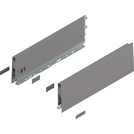 Laterala sertar MERIVOBOX K 400mm, dr+stg gri indiu mat, (129mm)