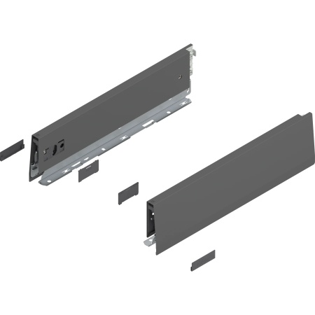 Laterala sertar MERIVOBOX M 350mm, dr+stg, gri-orion, (91mm) new