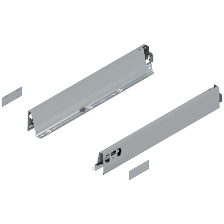 Laterala sertar TANDEMBOX N 68 mm, 450 mm, dr+stg, pentru TANDEMBOX intivo/antaro, gri aluminiu