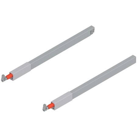 Lonjeron sertar TANDEMBOX antaro 400mm, stg.+dr., gri aluminiu R9006