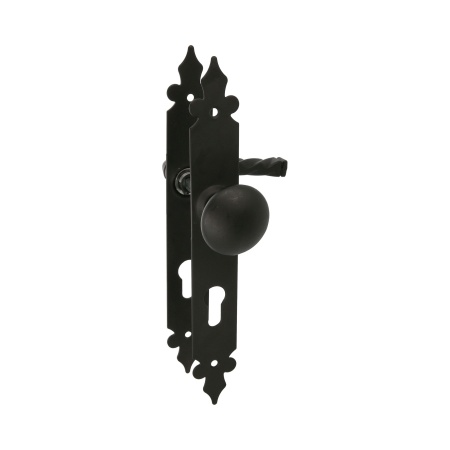 Maner si buton cu sild negru mat Y 90x270x36 mm md.106PB