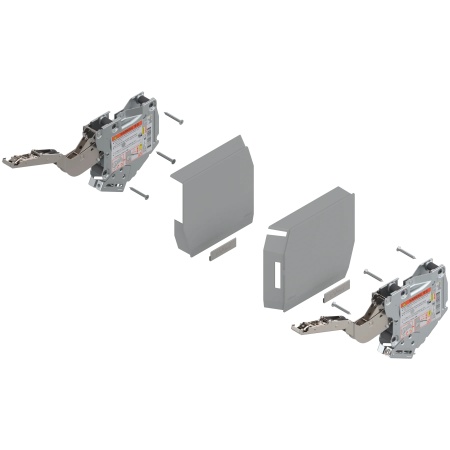 Mecanism ridicare AVENTOS HK-S, factor putere 220-500, pt TIP-ON, gri-deschis/inox-g ( set 2 bucati )