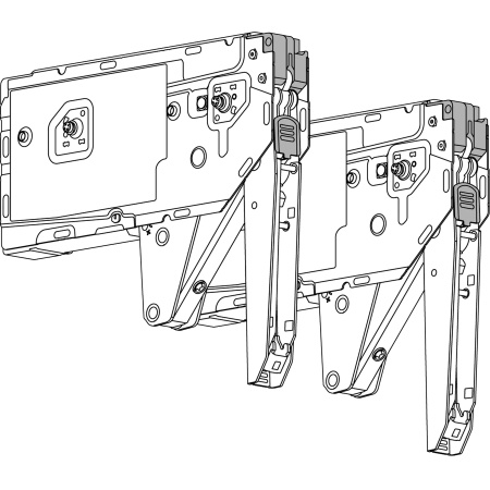 Mecanism ridicare AVENTOS HK-top, f.p. 930-2800, cu suruburi SYSTEM, zincat, compatibil SERVO-DRIVE 22K2510 KRAFTSP S2 ZN