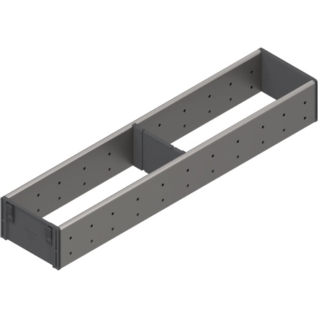 ORGA-LINE pt TANDEMBOX NL=500mm, latime=105mm inox-periat/gri inchis (ocupare partiala)