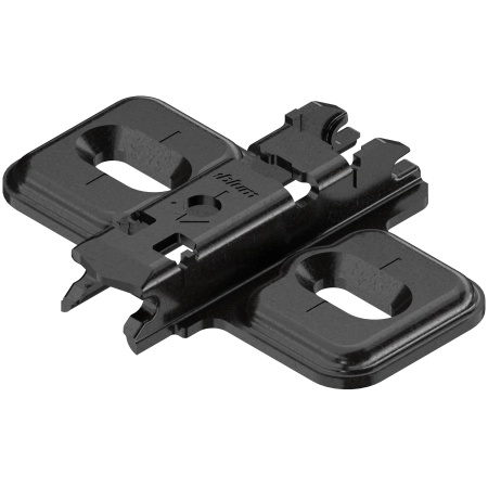 Placuta balama CLIP, in cruce, inaltare 0mm, Negru Onix 173L6100