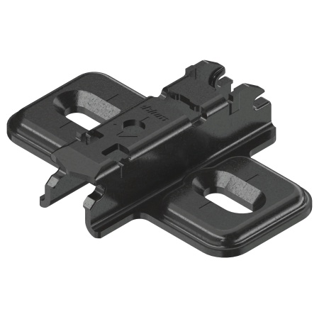 Placuta balama CLIP, in cruce, inaltare 3mm, suruburi, 173L6130, negru onix