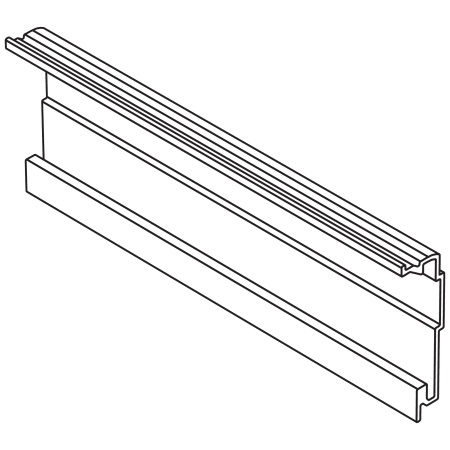 Profil portant orizontal SERVO-DRIVE, lungime 1143 mm, KH interior 1153-1162 mm, aliaj aluminiu, brut, pentru debitat