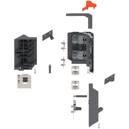 Set sincronizare SYNCROMOTION pt TANDEMBOX, culoare gri inchis R7037