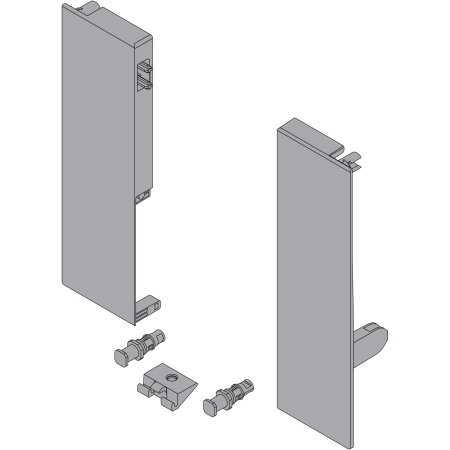 Suport front inaltime D pt extragere 1x lonjeron TANDEMBOX antaro, dreapta+stanga, gri-aluminiu