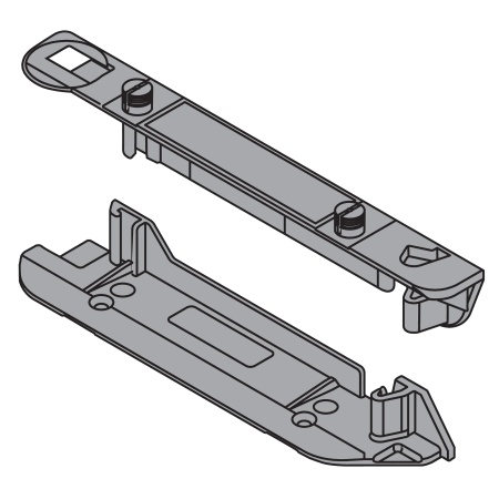 Suport profil portant SERVO-DRIVE vertical jos/sus, gri inchis R7037