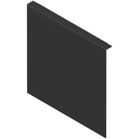 AMBIA-LINE Adaptor perete posterior din lemn, LEGRABOX/MERIVOBOX Extragere cu front inalt inaltime F, Otel, negru-carbon mat