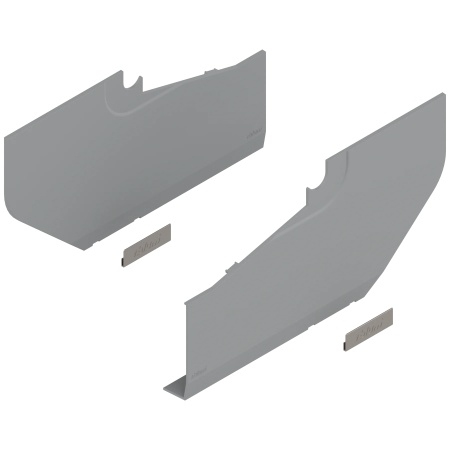 Capac acoperire pentru AVENTOS HS, dr.+stg, gri deschis/inox 20S8020