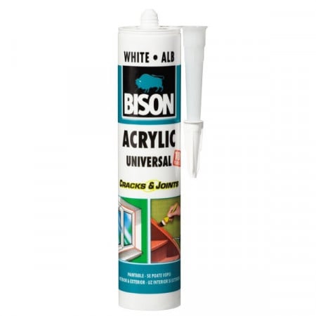Etansant BISON 300ml acrilic - alb