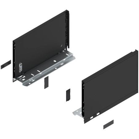 Laterala sertar LEGRABOX C 270 mm, dr+stg, negru-carbon mat (C=176,8mm) 770C2702S Z R+L V1 CS-M