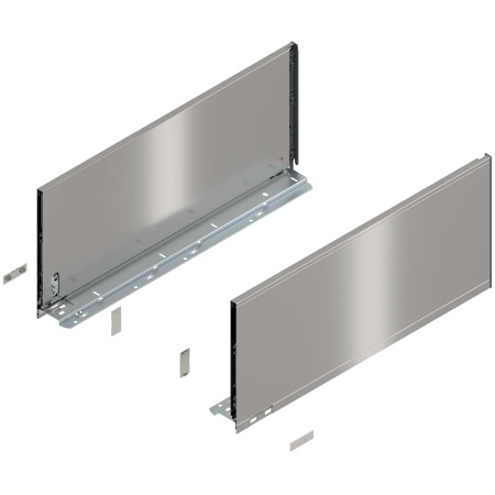 Laterala sertar LEGRABOX F 241 mm, NL=550 mm, dr+stg, pure, inox periat-lacuit
