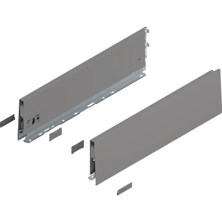 Laterala sertar MERIVOBOX K 450mm, dr+stg gri indiu mat, (129mm)