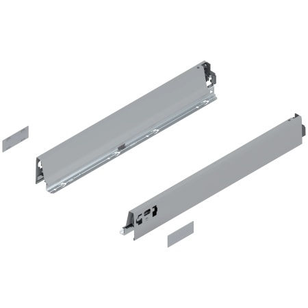 Laterala sertar TANDEMBOX N 68 mm, 500 mm, dr+stg, pentru TANDEMBOX intivo/antaro, gri aluminiu