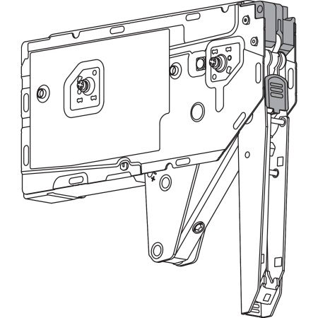 Mecanism ridicare AVENTOS HK-top, f.p. 1730-5200, cu suruburi SYSTEM, pentru SERVO-DRIVE, zincat 22K2711 KRAFTSP 20 ZN
