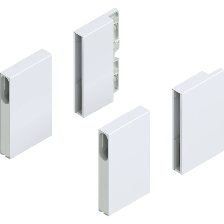 MERIVOBOX BOXCOVER, inaltime E, fata/spate, alb-matase, dreapta+stanga