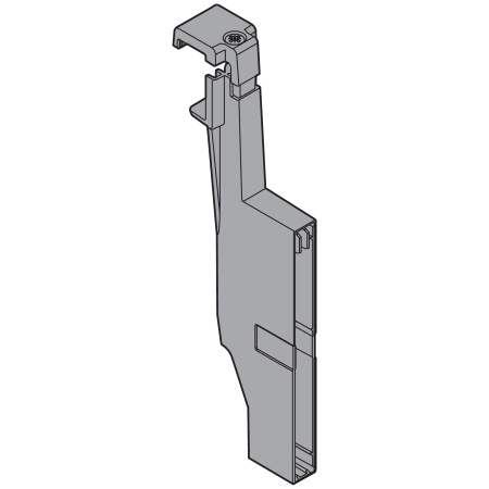 Piesa prindere pt separator transversal pt TANDEMBOX Antaro, extragere cu front inalt, Inaltime D, culoare negru ORGA-LINE Z40D0002Z QU-AUF 100 S