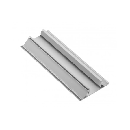 Profil dublu din aluminiu pentru LED GLAX, argintiu, 19 mm, 3 m