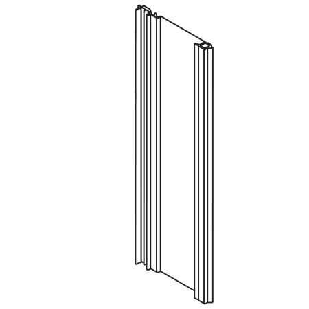 Profil portant vertical SERVO-DRIVE, lungime 1170 mm, KH interior 1180-1189 mm, aluminiu brut, pentru debitat