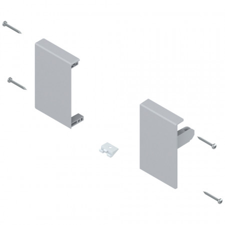 Suport front dr+stg, pt sertar interior TANDEMBOX M Antaro, Gri-aluminiu ZIF.71MO