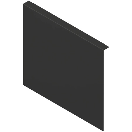 AMBIA-LINE Adaptor perete posterior din lemn, LEGRABOX/MERIVOBOX Extragere cu front inalt inaltime F, Otel, negru-carbon mat