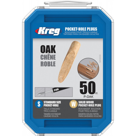 Dibluri KREG® Pocket-Hole 50bucati - stejar