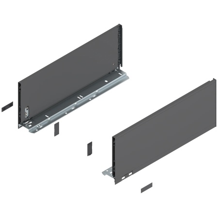 Laterala sertar LEGRABOX C 450 mm, dr+stg, gri-orion mat (C=177mm) 770C4502S Z R+L V1 OG-M
