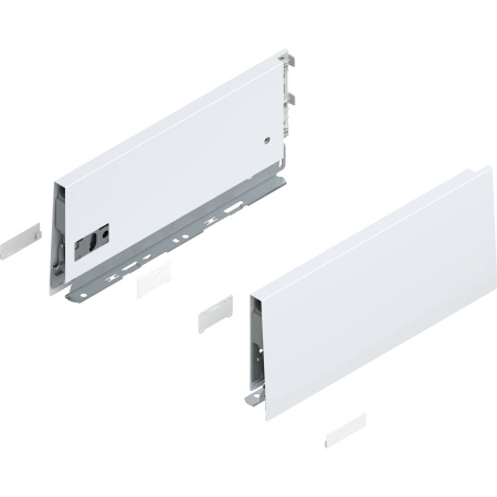 Laterala sertar MERIVOBOX K 300mm, dr+stg, alb matase mat, (129mm)