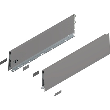 Laterala sertar MERIVOBOX K 500mm, dr+stg gri indiu mat, (129mm)