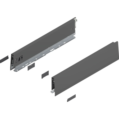 Laterala sertar MERIVOBOX M 400mm, dr+stg, gri-orion, (91mm) new