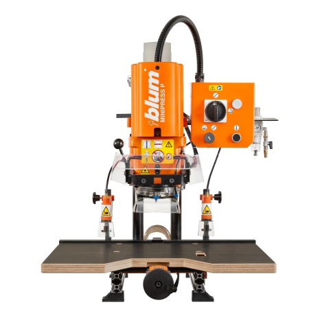 Masina gaurit si montat feronerie MINIPRESS P, gaurire verticala, 400V/50Hz, racord aspiratie 100/50 mm, portocaliu