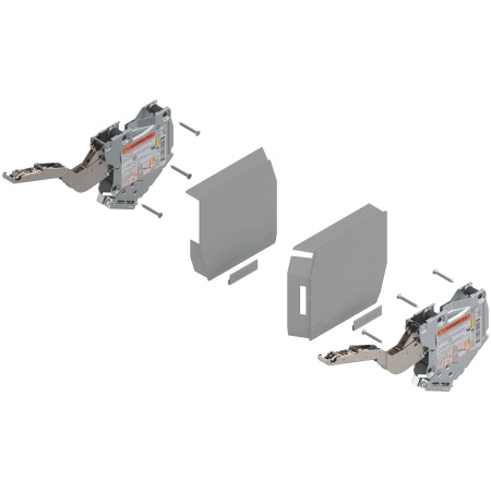 Mecanism ridicare AVENTOS HK-S, factor putere 900-2215, pt TIP-ON, gri-deschis/inox