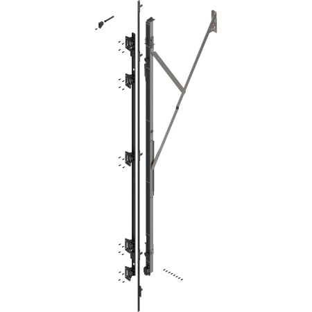 REVEGO uno - Suport balama (set) cu TIP-ON, Inaltime pocket 2257-2406 mm, Dreapta, zincat