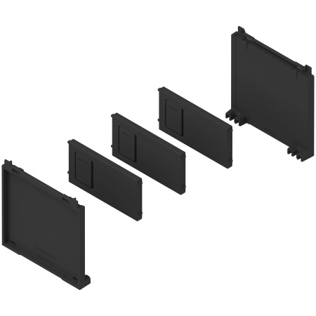 AMBIA-LINE Set pt sticle, pt LEGRABOX/MERIVOBOX, negru-carbon mat