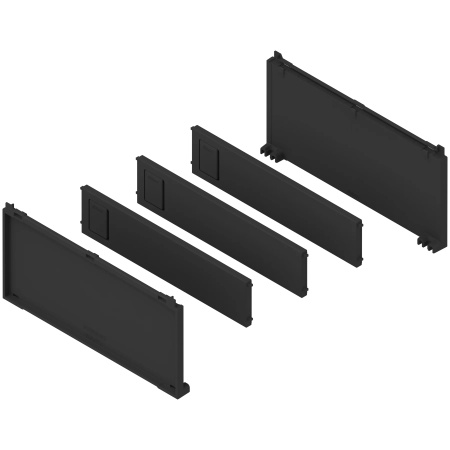 AMBIA-LINE Set pt sticle, pt LEGRABOX/MERIVOBOX, negru-carbon mat